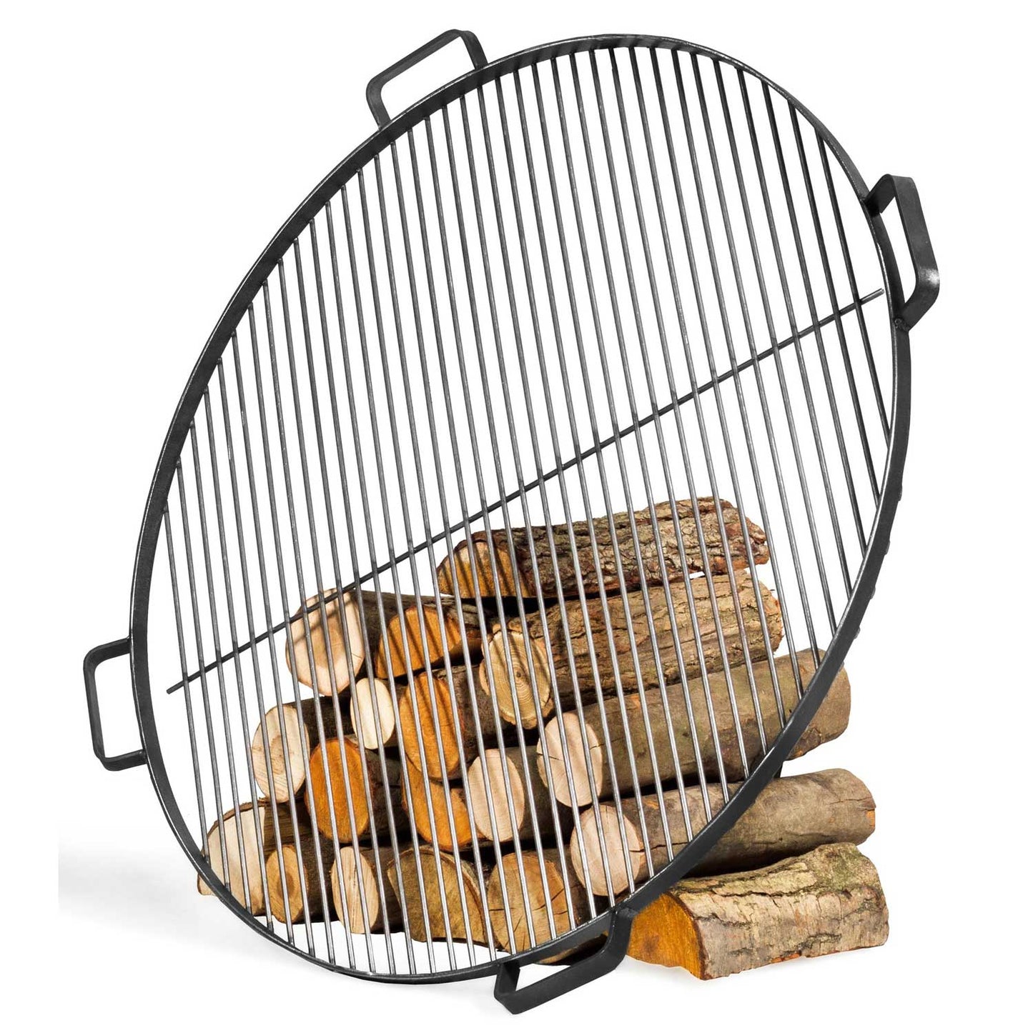 Cook King - Grille de barbecue, Grille de cuisson, Grille de cuisson en acier avec 4 poignées à poser sur brasero