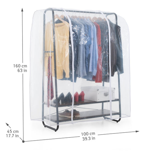 Penderie Tissu, avec Roulettes, Armoire Tissu, Portant Vêtement Solide, 170 kg Capacité, avec Housse, Tatkraft Anneli & Anwalt, 2