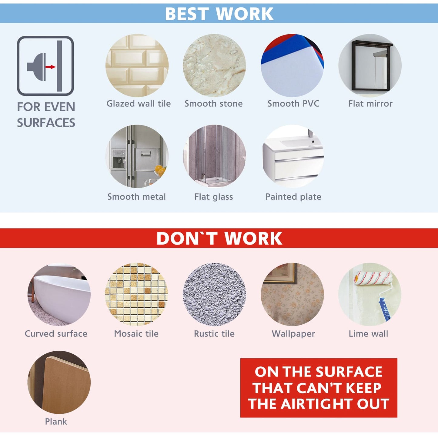 Porte-Brosses à Dents Mural avec 2 Gobelets, Support Gobelets à Ventouse pour Salle de Bain Cuisine, Tatkraft Odr, 4