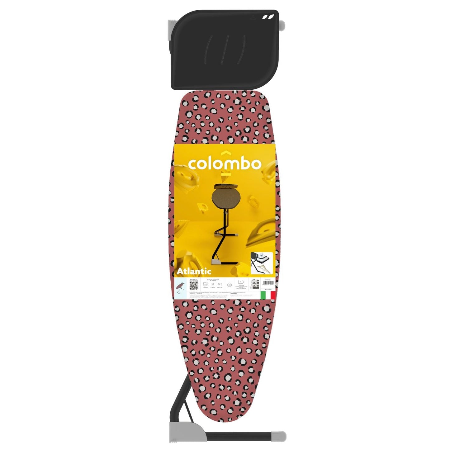 Table à repasser, Planche à repasser, 120x40 cm, hauteur réglable en 6 positions jusqu'à 95 cm, housse 100% coton, Colombo PROFI , 3