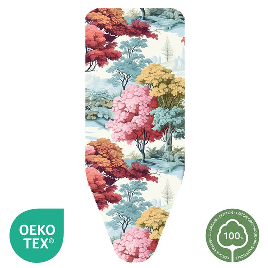 Housse table à repasser, format XL 140 × 55 cm, 100 % Сoton, avec clip, Fabriquée en Italie, Colombo Autumn Vibes, 2