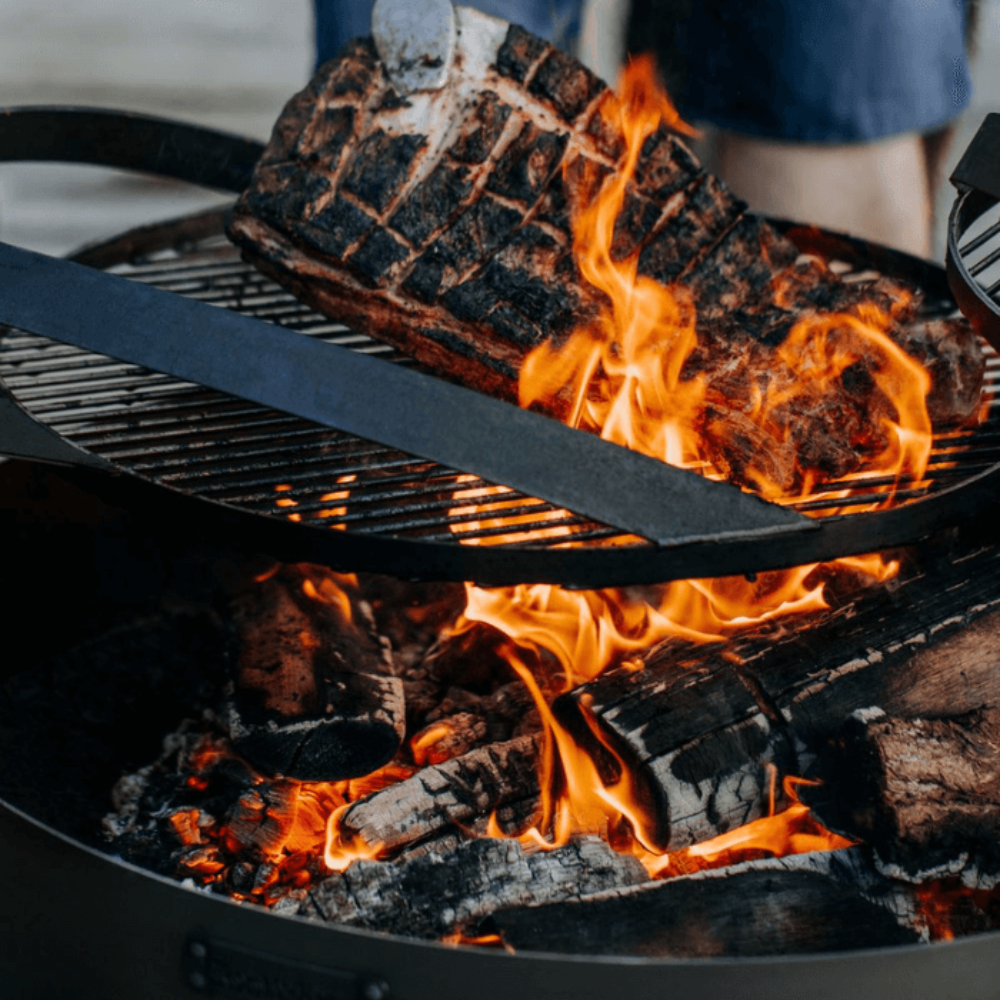 Braséro de jardin avec grille multifonctionnel «MONTANA X» de la grille 60 cm, Cook King, 2