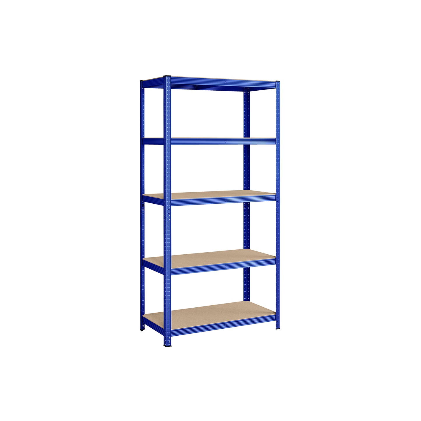 Etagere metal, 5 Niveaux, Etagere charge lourde, Étagère garage, 50x100x200cm, Capacité 600 kg, Bleu, Songmics, 2