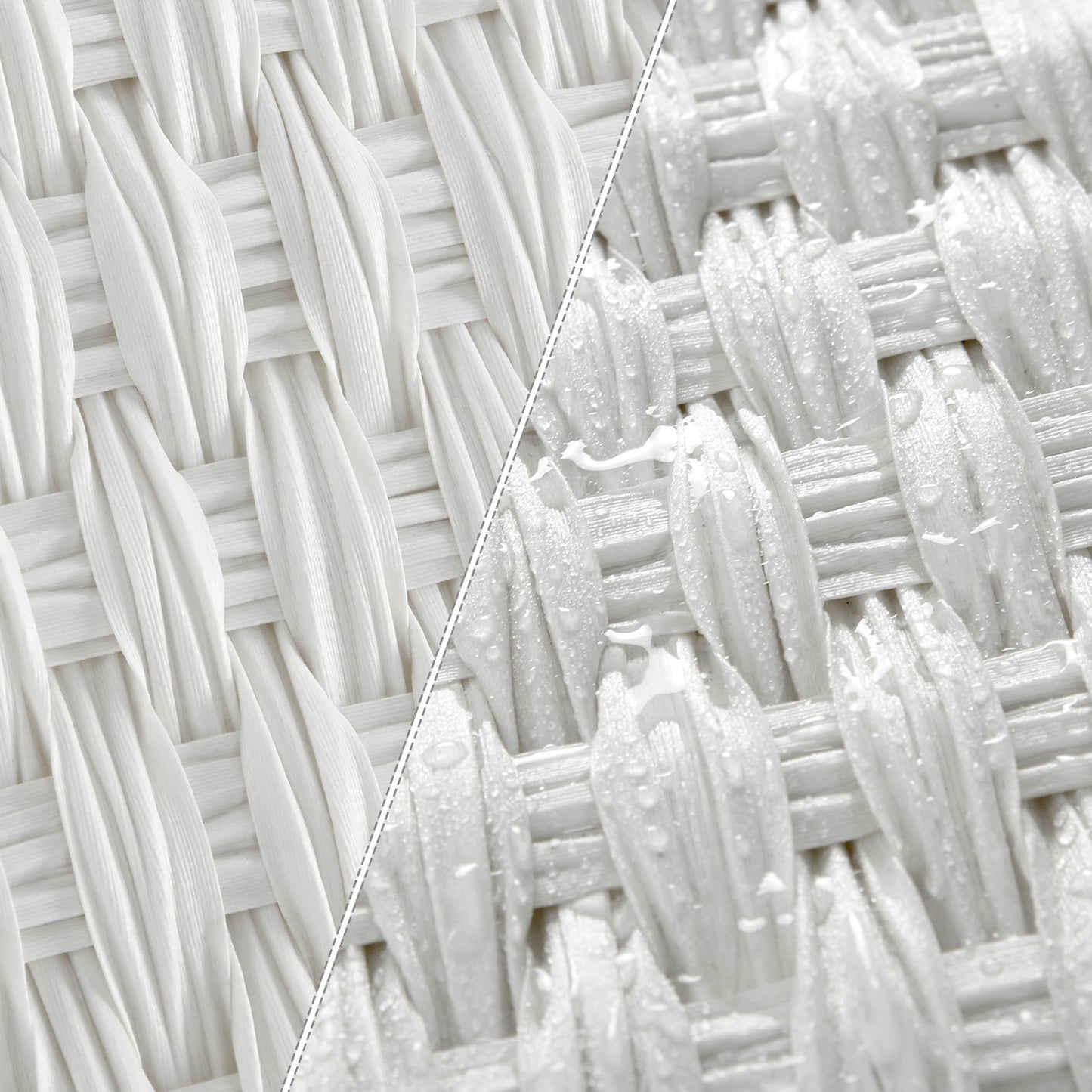 Panier à Linge avec Couvercle, 90L, Panier à Linge Pliable, avec poignées, Sac intérieur Amovible, Blanc, SONGMICS, 7