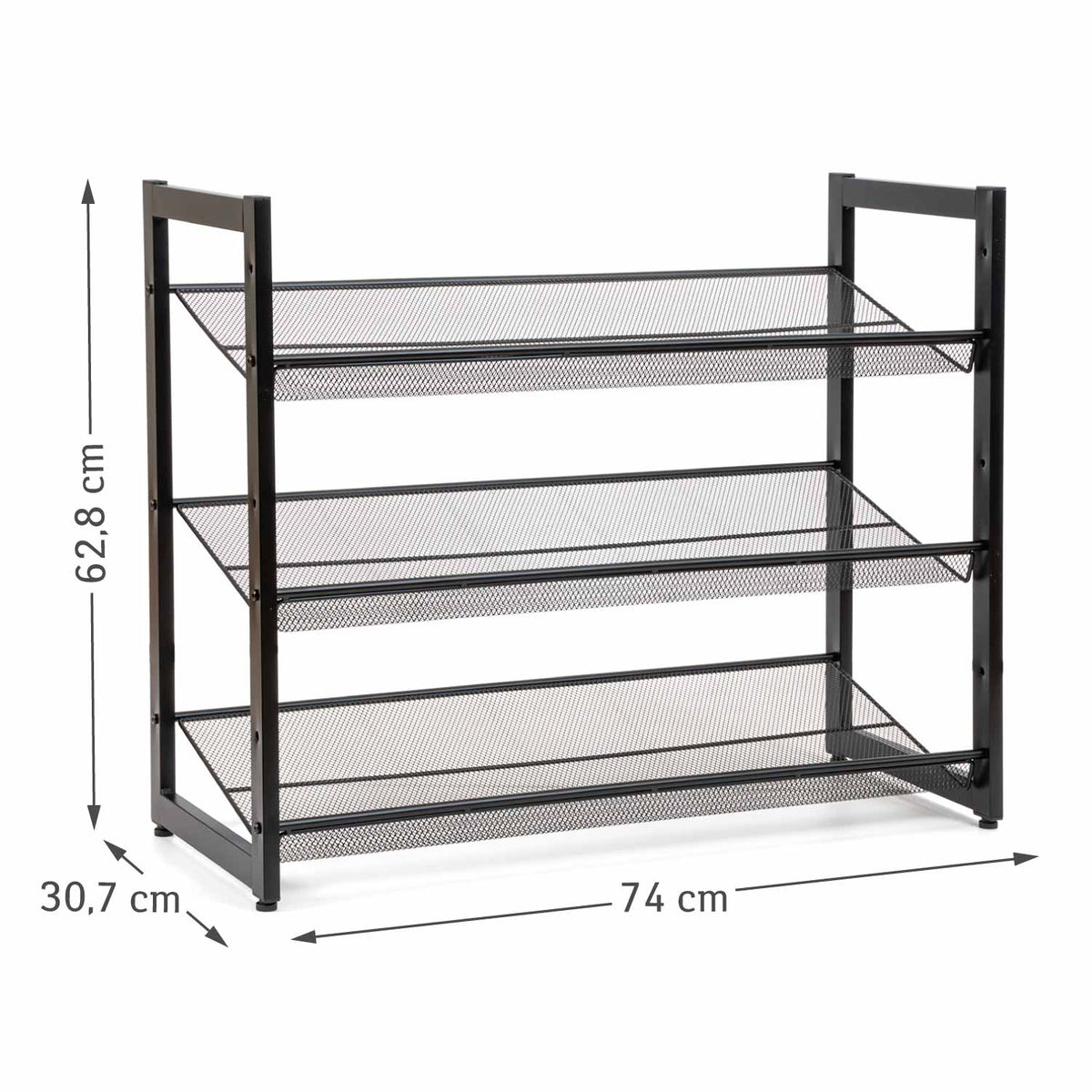 Meuble Shaussure, Meuble à Chaussures, Etagere a chaussure, Étagère à chaussures, 3 niveaux, Tatkraft Willis, 6