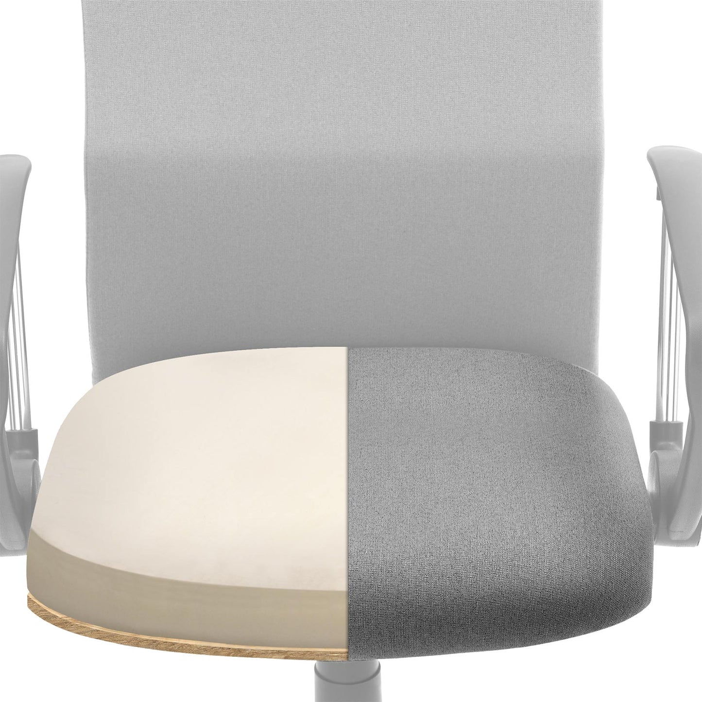 Chaise de Bureau, Fauteuil de Bureau, Siège Ergonomique, Pivotant, Réglable, Capacité de Charge 120 kg, Gris, Songmics, 5