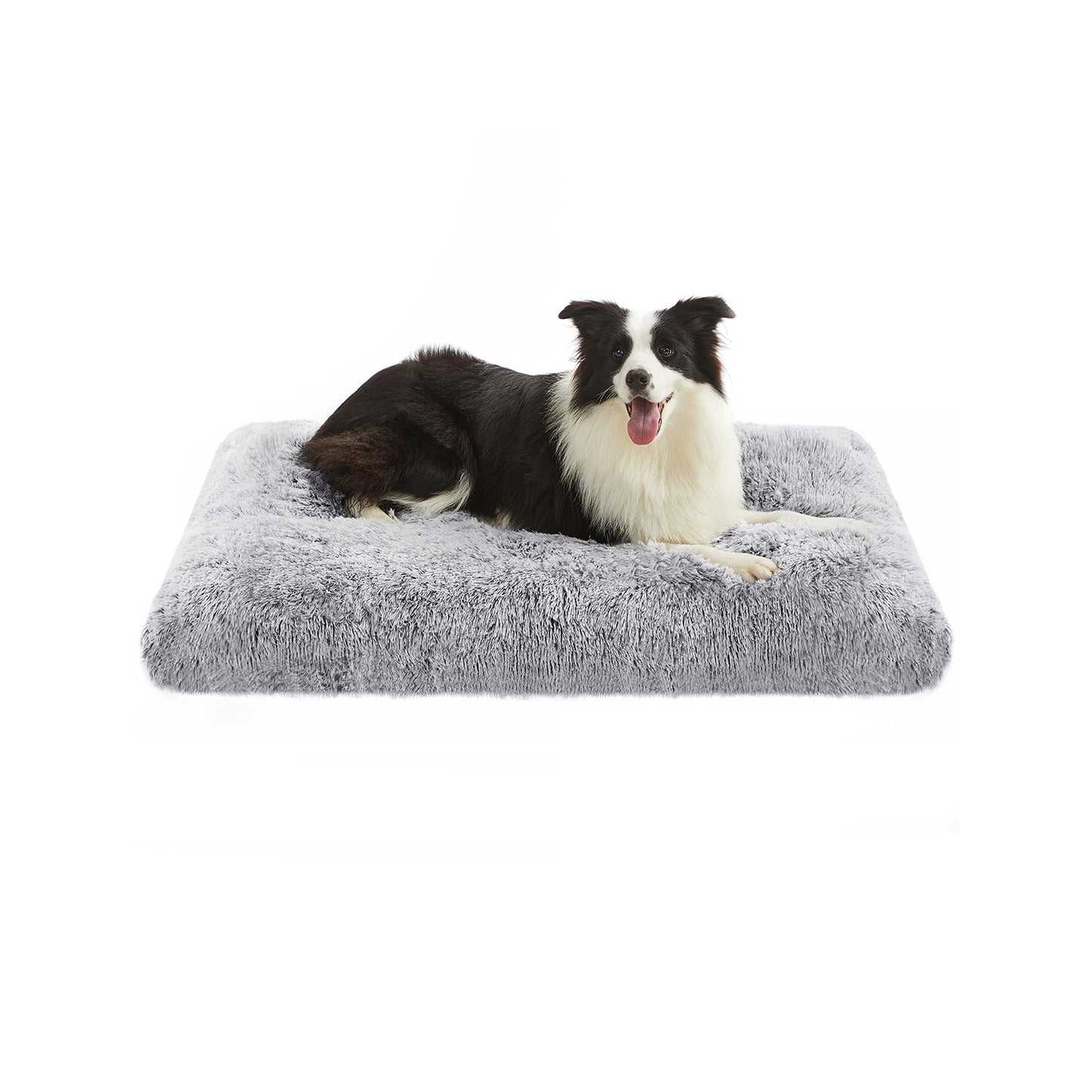 Panier pour Chien, Canapé, Lit pour Animaux, 110 x 73 cm, Rembourrage Moelleux, Coussin pour Chien, Gris Ombré, Feandrea, 2