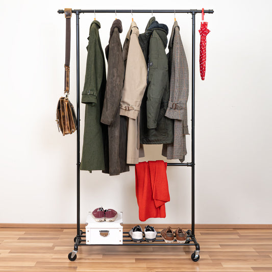 Portant Vêtement, Portant Vêtement Solide, Porte Vetement Chambre, à Roulettes, Tatkraft Drago, 2