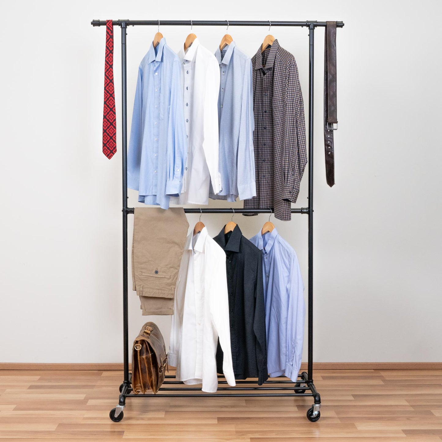 Portant Vêtement, Portant Vêtement Solide, Porte Vetement Chambre, à Roulettes, Tatkraft Drago, 7