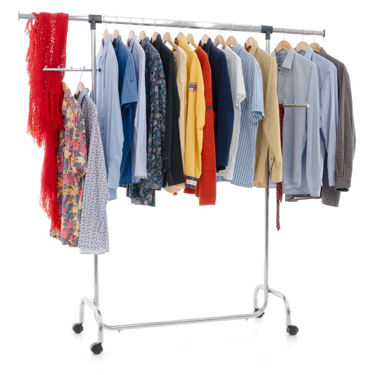 Portant Vêtement Solide, sur Roulette, Penderie Solide, Armoire Tissu Solide, Penderie avec Housse, Tatkraft Falcon & Big, 2