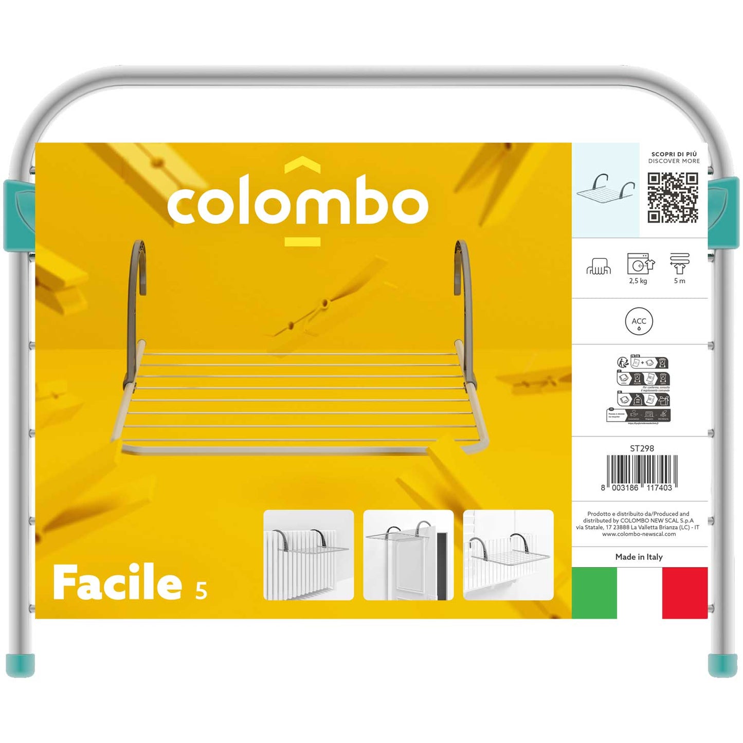 Séchoir radiateur et balcon, 5 m, 2
