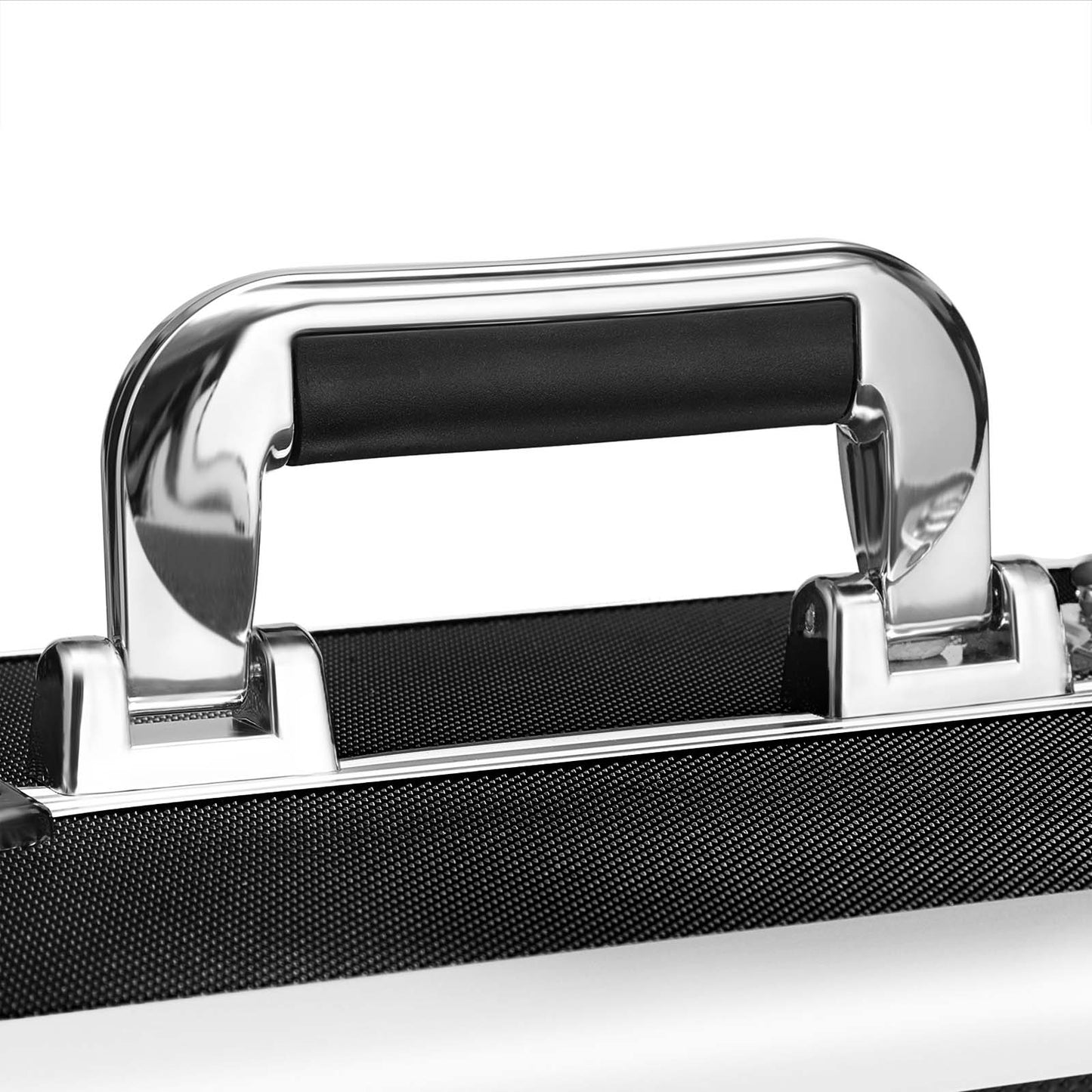 Valise de Maquillage Professionnel 4-en-1, Mallette Cosmétique, 35x25x79, Verrouillable, roulettes à 360°, Noir, SONGMICS, 7