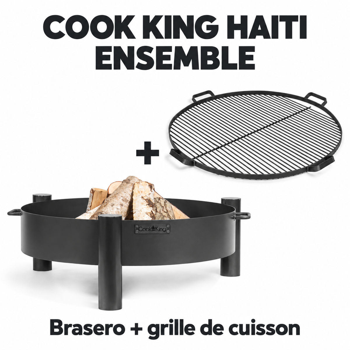 Cook King HAITI — Brasero + grille de cuisson inclus