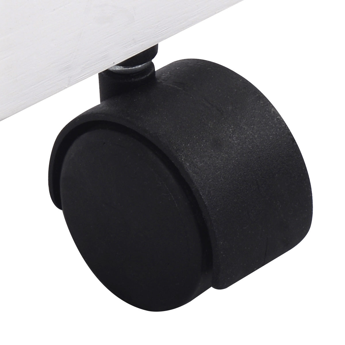 Chariot de Rangement, Desserte a Roulette, Range bouteille, Porte bouteille vin, Étagères 2 Tiroirs Bois de Pin, Blanc, Costway, 8