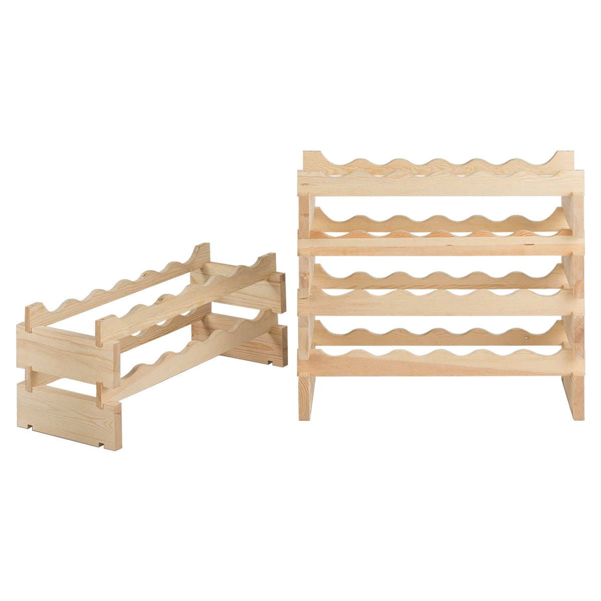 Etagere a Vin, Range Bouteille, Casier a Bouteille, 36 Bouteilles Porte-vins et Etagère de Présentation à 6 Couches, Costway, 5