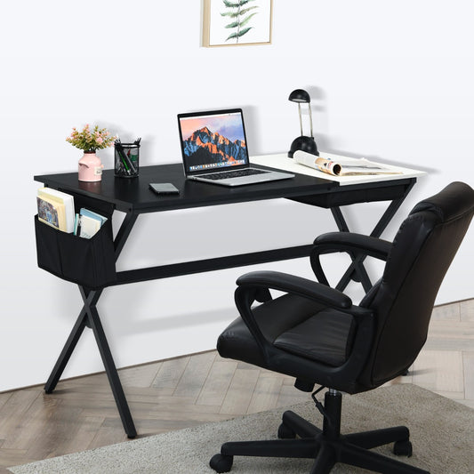 Bureau Ordinateur de 120 cm, Bureau Informatique, Bureau Moderne, Table de Bureau, Poste de Travail, Costway, 2