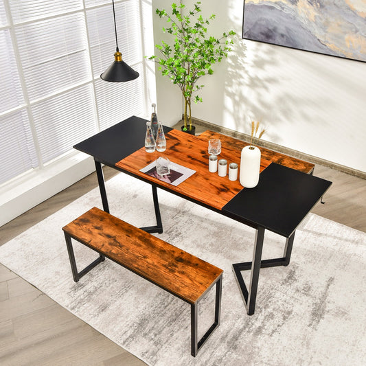 Bureau Ordinateur de 160 cm, Bureau Informatique, Bureau Moderne, Table de Bureau, Poste de Travail, Costway, 2