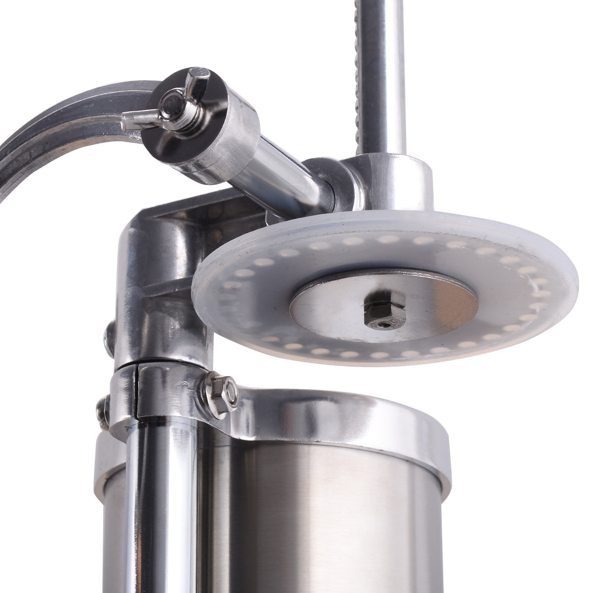 Poussoir à saucisses, Machine de remplissage de saucisses en acier inoxydable, Capacité 3L avec 4 Tubes, Costway, 4