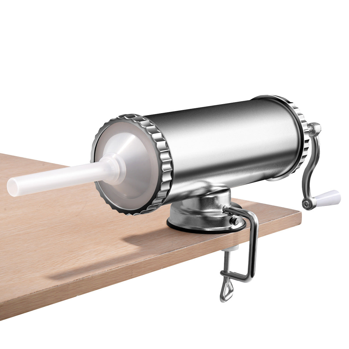 Poussoir à Saucisses, Remplissage de Saucisses 3L en Alliage d'Aluminium inoxydable et avec 3 Tubes, Costway, 3