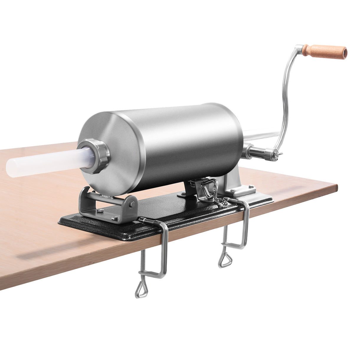Poussoir à Saucisses, Machine à Saucisses, Viande Hachée 4,8L en Acier Inoxydable 4 tubes diamètre 17, 21, 25, 29 mm, Costway, 1