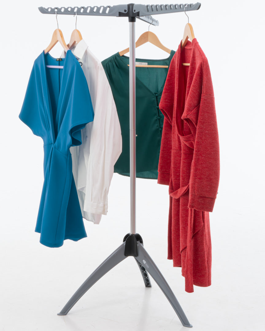 Étendoir à Linge Camping, art moon Cedar, Etendoir Pliable pour Cintres, Portant Vêtements Pliable, vn