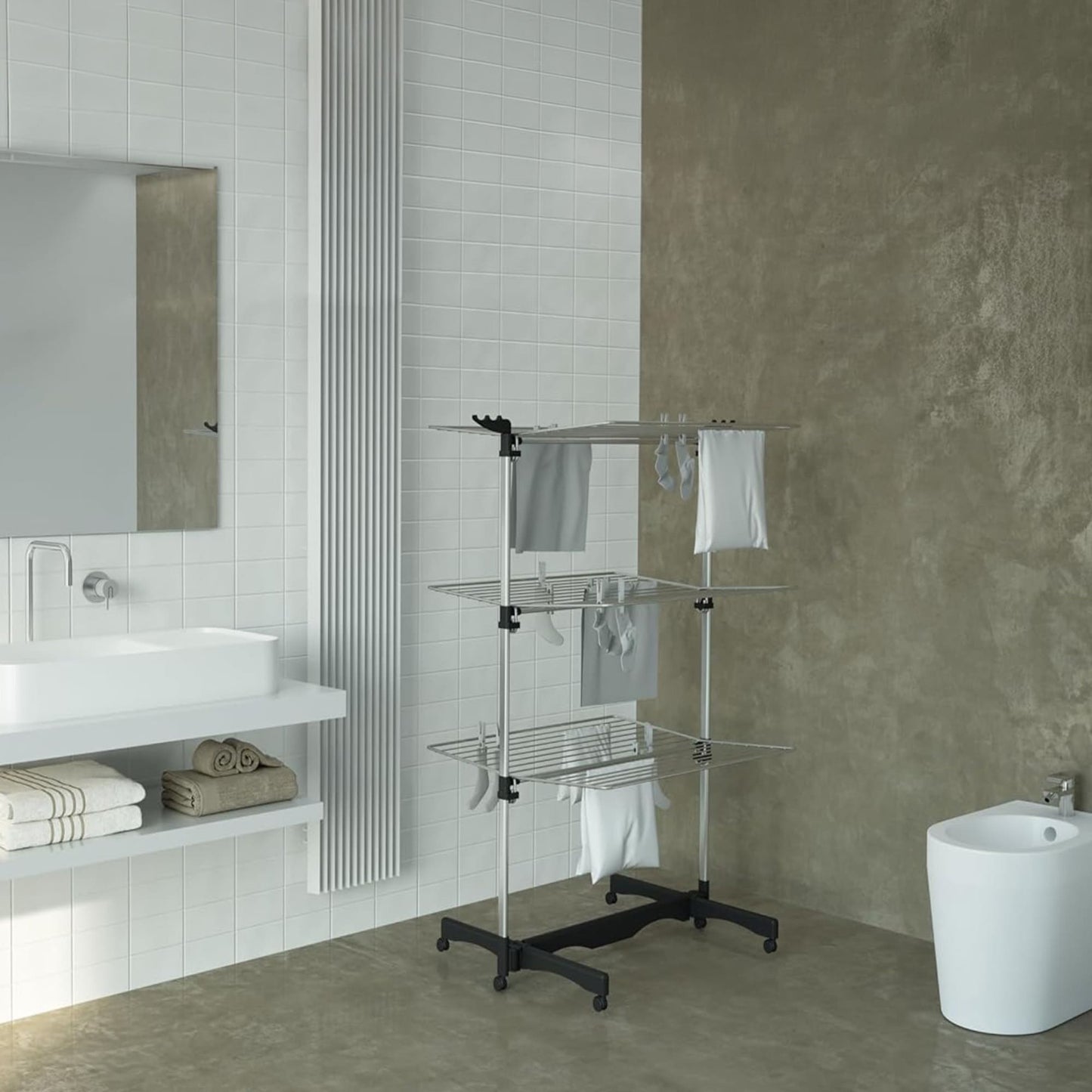 Étendoir à Linge Tour, Séchoir Tour, Séchoir à Linge Tour, Tancarville Tour, Séchoir Pliable, Colombo Vertical, br