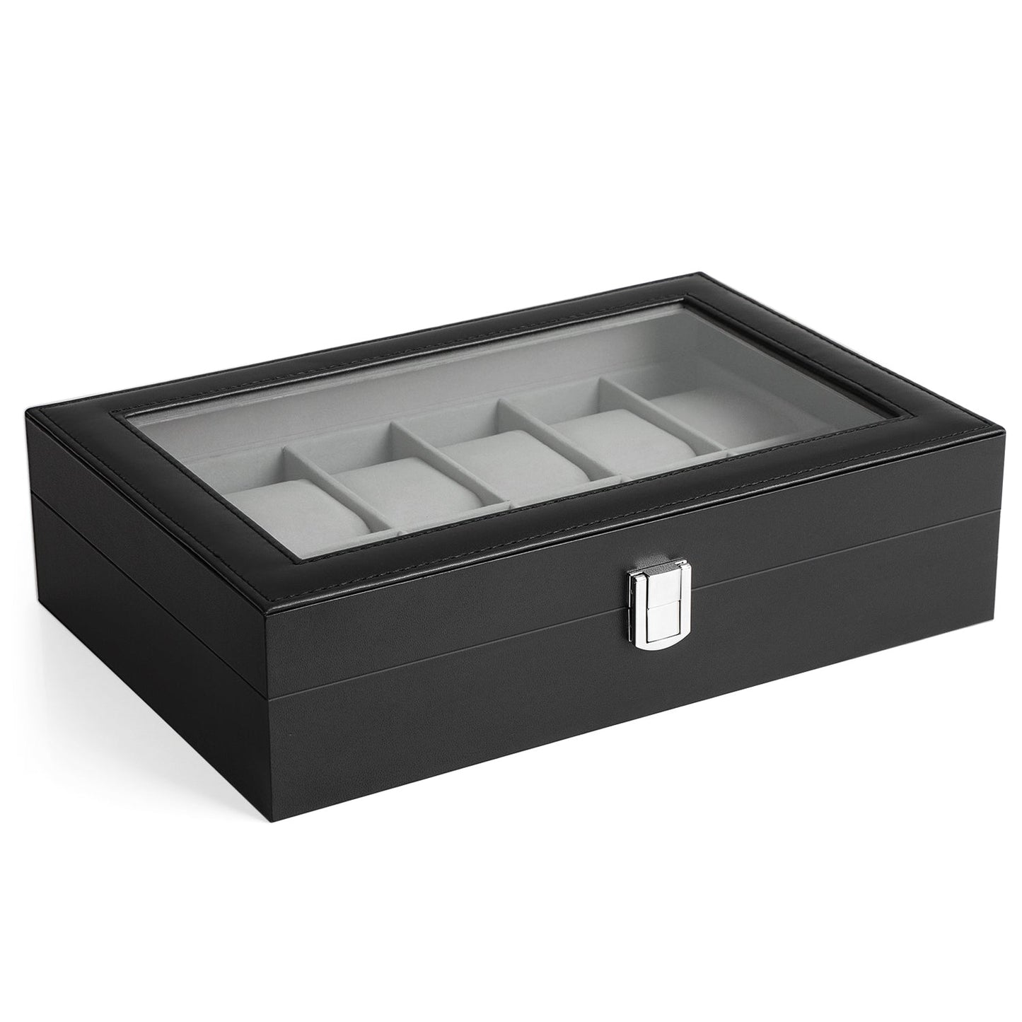 Boîte à Montres à 12 Compartiments, coffret montre homme, rangement montre, boîte à bijoux, 3