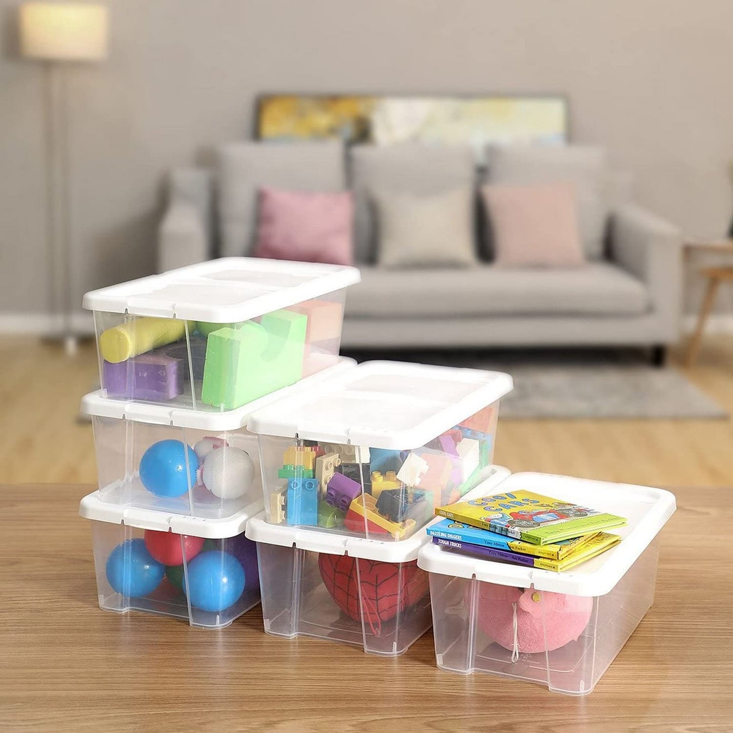 Lot de 12 boîtes à chaussures avec Couvercle, Boîte de rangement pour chaussures, Petite boîte, SONGMICS, 6