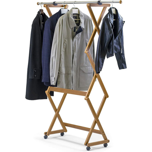 Porte-manteau FELIX, Bois, Fermeté, Extensible, Finition Cerise « Ar-It le cœur du bois »