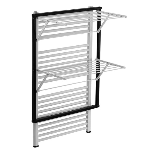 ARIT - Accessoires de salle de bains KLAUS, Etendoir Mural, Étendoir à linge Mural, Sechoir Mural, noir, 3