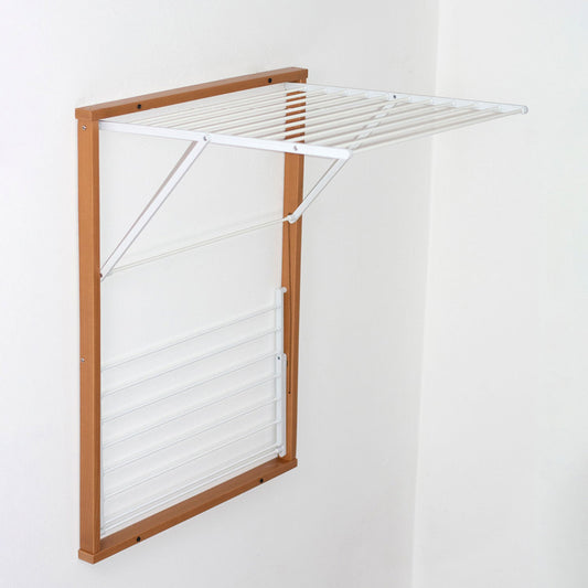 ARIT - KEVIN Etendoir Mural, Étendoir à linge Mural, Sechoir Mural, 4 chevilles murales incluses, cerise, 2