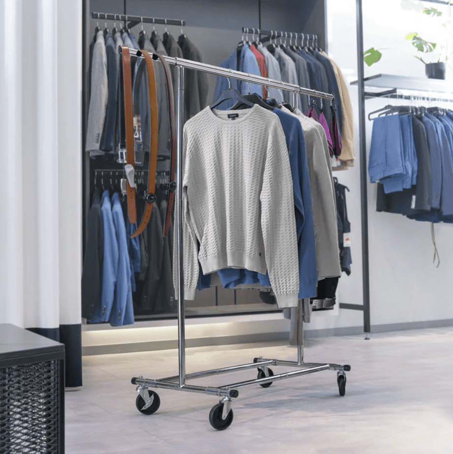 Portant Vêtement Solide, Portant Professionnel, Jusqu’à 100 kg, 1 min Montage, Portant Vetement Pliable, Tatkraft Darren, 11