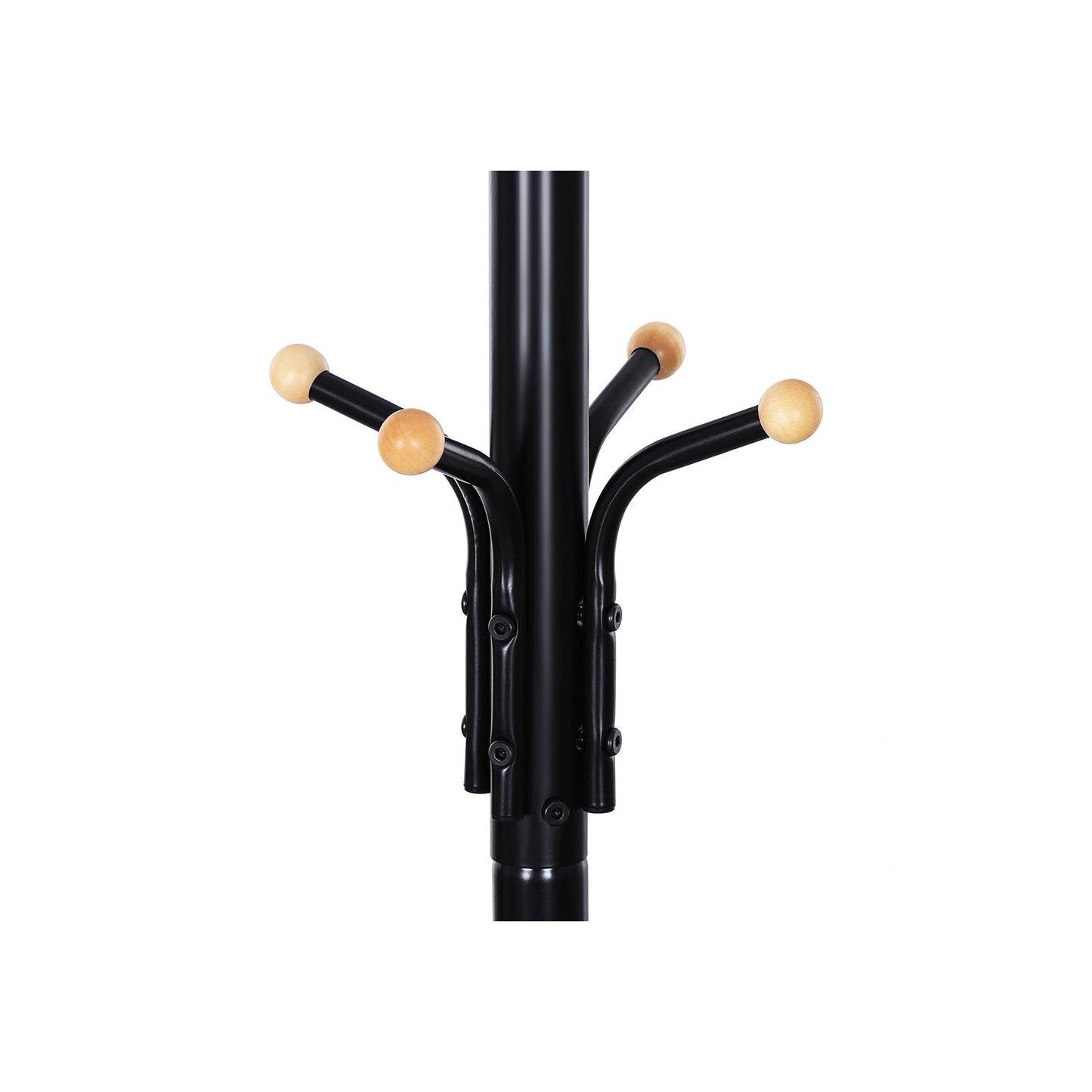 Porte-Manteau sur Pieds, Support Manteau de 3 Tube en Fer, Hauteur de 182cm, Noir, SONGMICS, 4