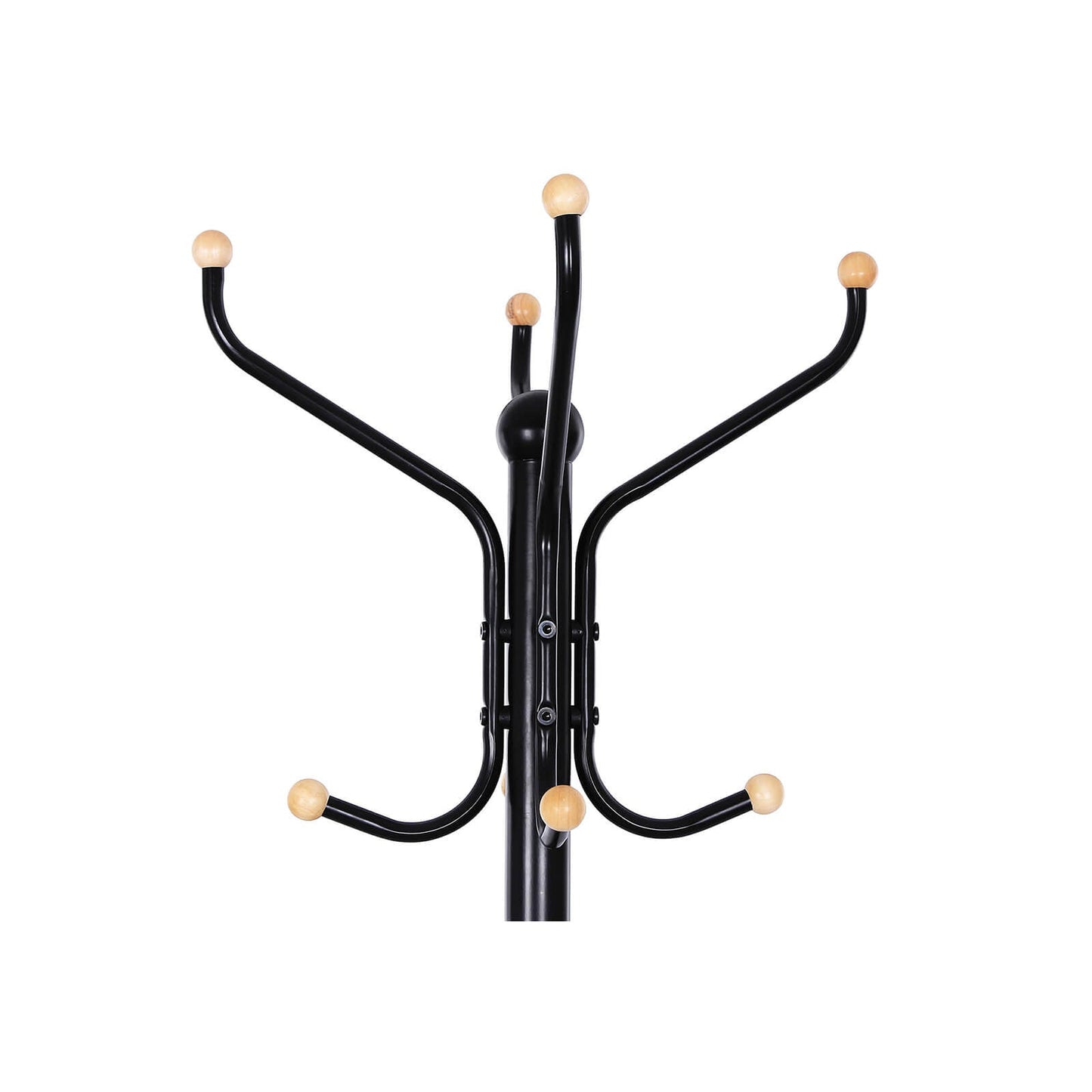 Porte-Manteau sur Pieds, Support Manteau de 3 Tube en Fer, Hauteur de 182cm, Noir, SONGMICS, 5