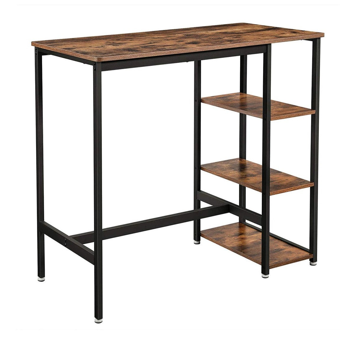 Bureau Informatique, Bureau avec Rangement, Table Haute, Cadre en Acier, Poste de Travail, 109 x 60 x 100 cm, VASAGLE, 5