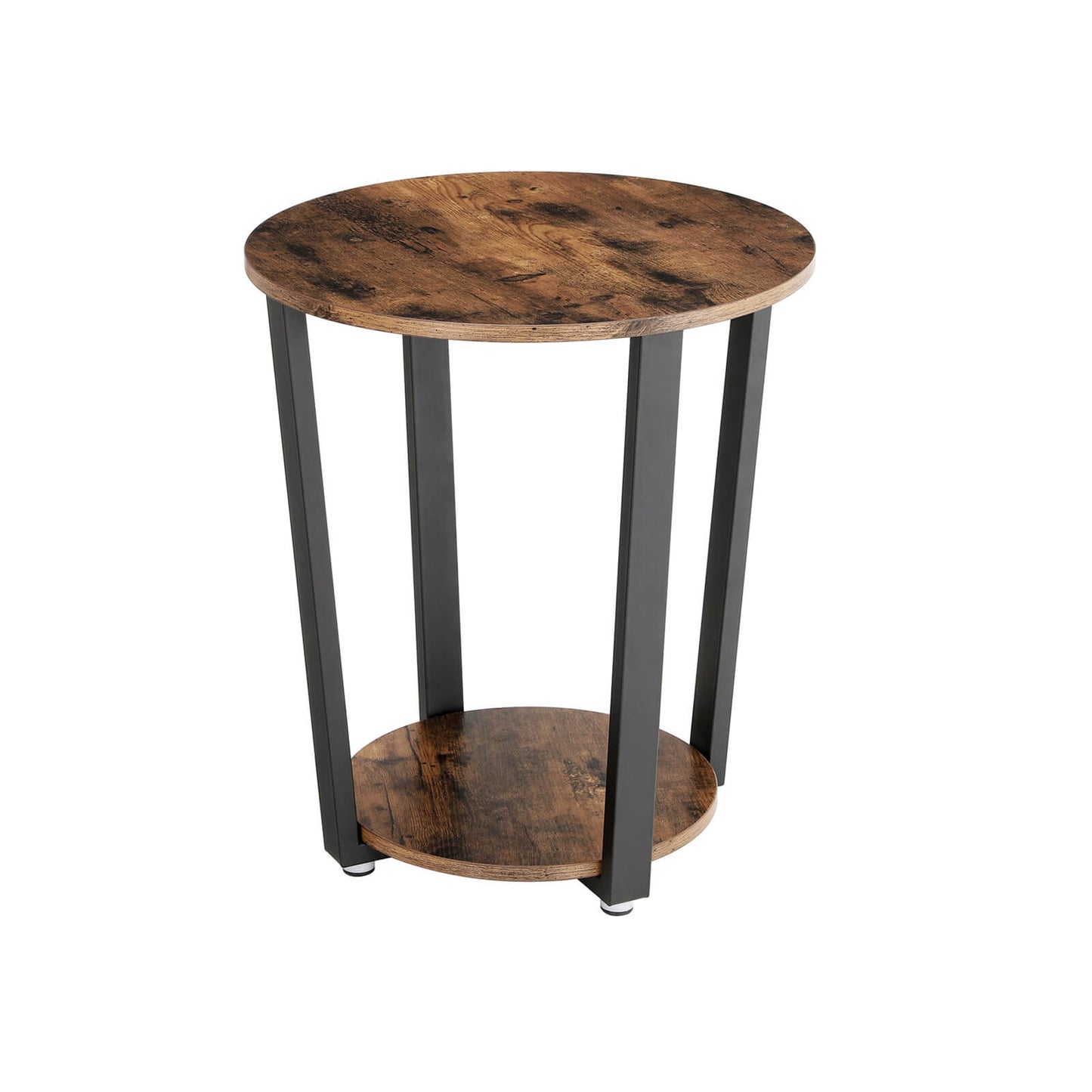 Table d'Appoint, Table Ronde, Bout de Canapé de Style Industriel, Montage Facile, Armature en Fer, Chambre, Stable, VASAGLE, 5