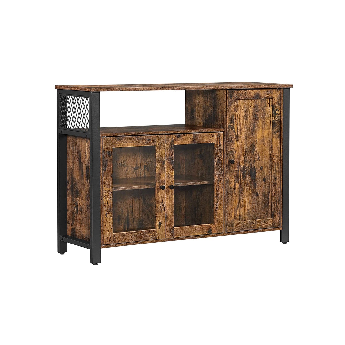 Meuble de Rangement, Buffet, Armoire de Cuisine, Placard, avec 3 Portes, pour Salon, Cuisine, Salle à Manger, VASAGLE, 6