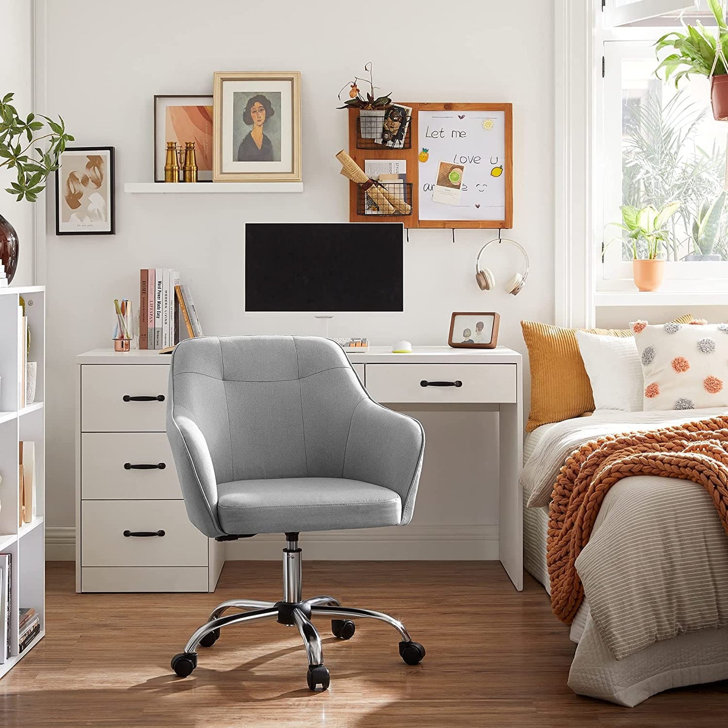 SONGMICS - Chaise de bureau confortable, Design Élégant, Confort Absolu, Montage Facile, Sécurité et Stabilité