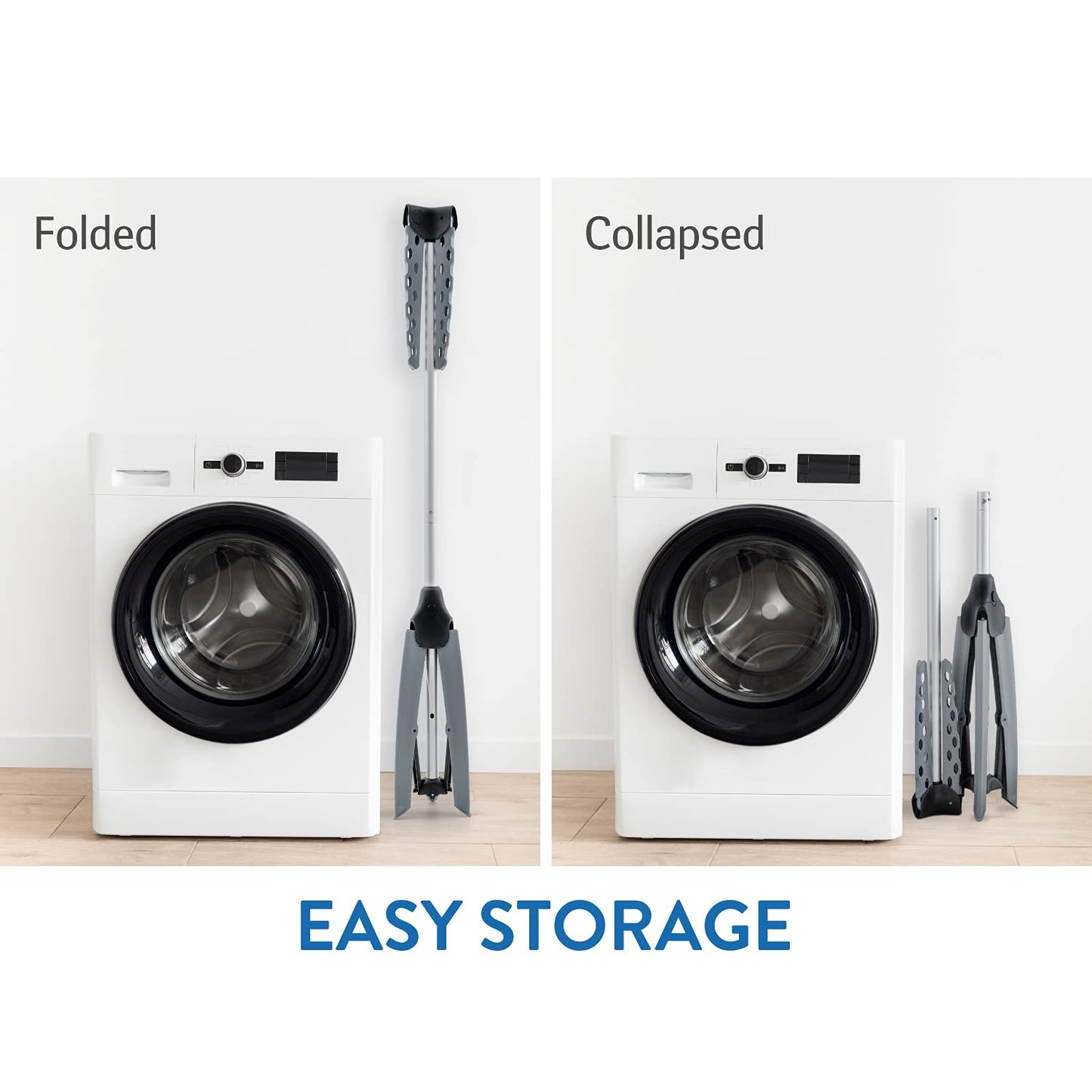 Séchoir à Linge, Séchoir à Linge Pliable Robuste, Porte Cintres à Bras, Tatkraft Pine, 4