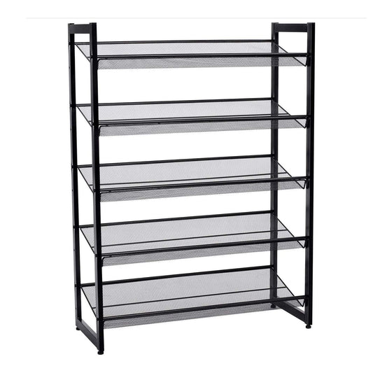Étagère à chaussures à 5 étages en tissu métal, SONGMICS, 1