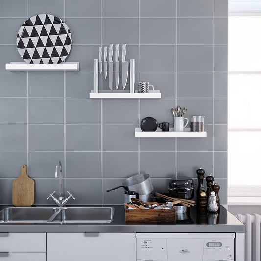 Lot de 3 Etagères, etagere murale, bibliothèque meuble, étagère rangement, etagere murale cuisine, Étagères murales, 5