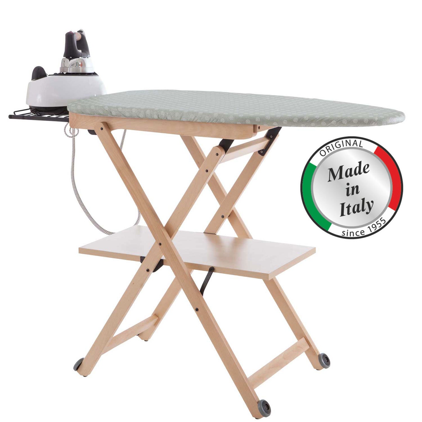 Table à Repasser, Planche à repasser, hauteur réglable, Couleur Naturelle, ARIT STIROCOMODO, Fabriqué en Italie, 1