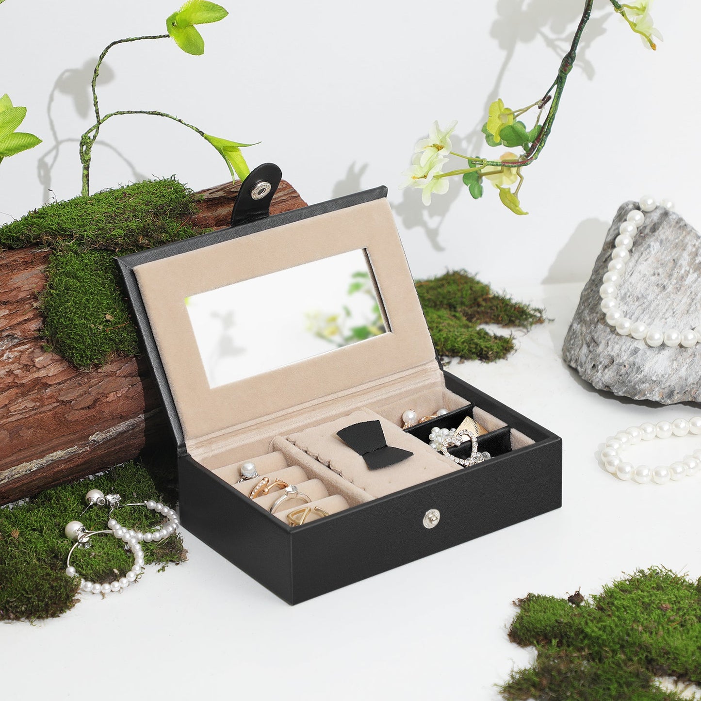 Boîte à Bijoux, Grande Coffret à Bijoux, porte bijoux, rangement bijoux, coffret a bijoux, coffret bijoux femme, 7