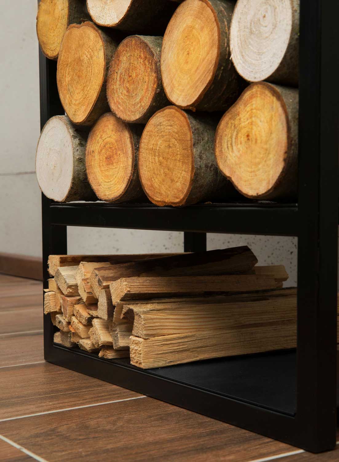 Cook King - Porte-bûches «ATOS» 120x40x20 cm, 150x50x20 cm, 3