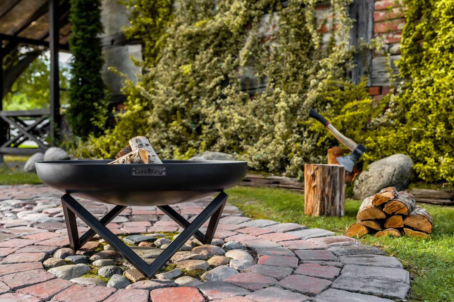 Cook King - Braséro de jardin «SANTIAGO» Dia. 60 cm, 70 cm, 80 cm, 100 cm, 3