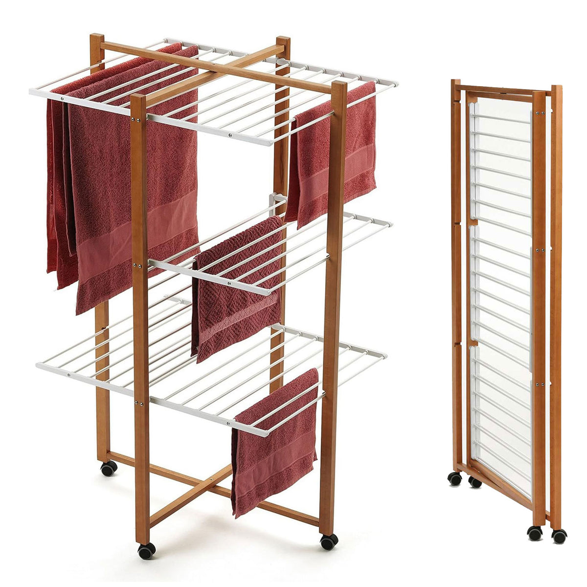 Étendoir à Linge Professionnel, Tancarville Bois, Étendoir à Linge Tour Solide, ARIT KARISMA