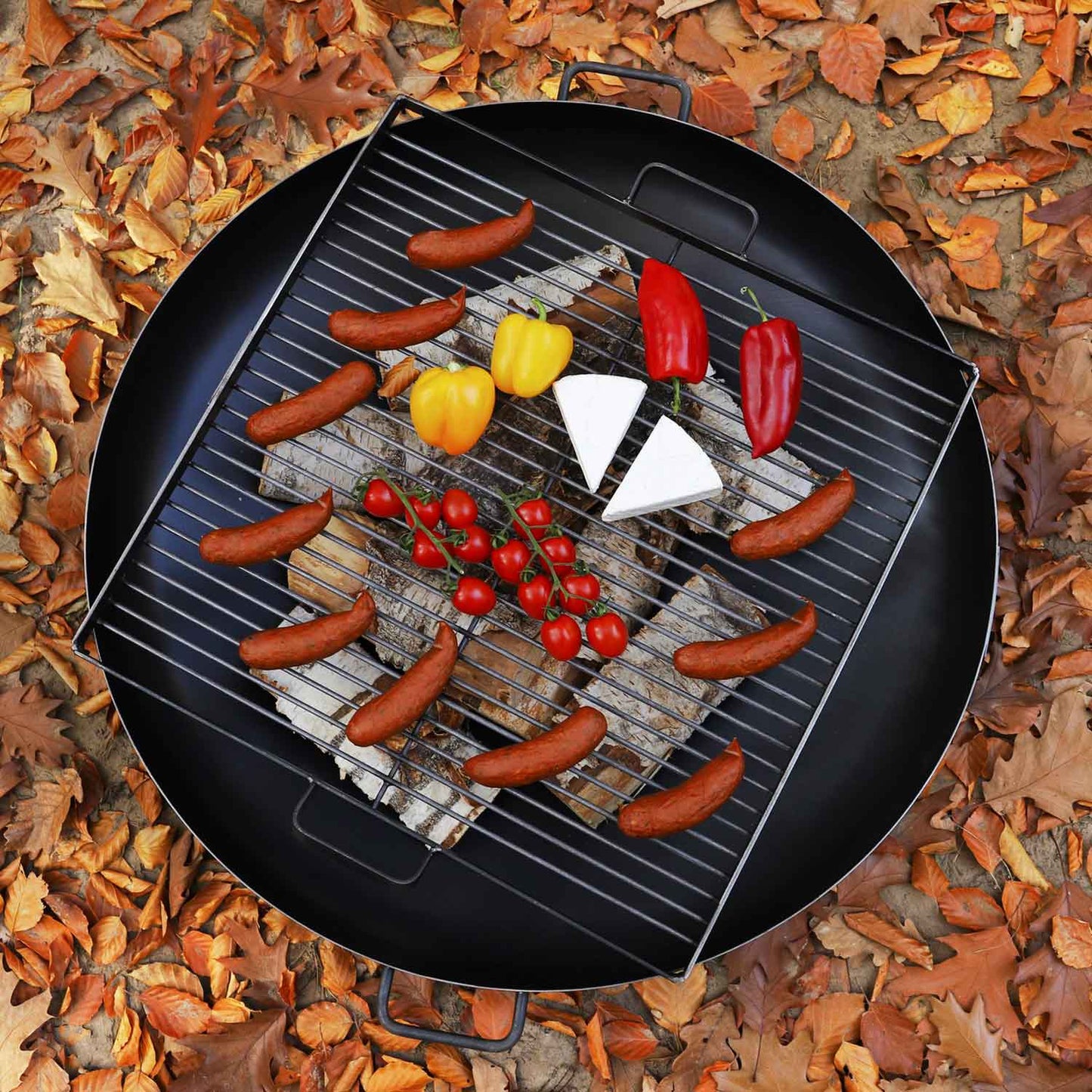 Cook King - Grille de barbecue, Barbecue, Grill en acier brut pour foyer, 4