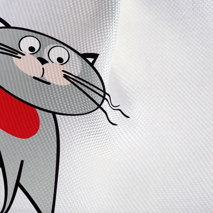 Tatkraft Funny Cats Rideau de Douche et Baignoire en Polyester Imperméable avec 12 Anneaux, Lavable Machine, 180 x 180 cm