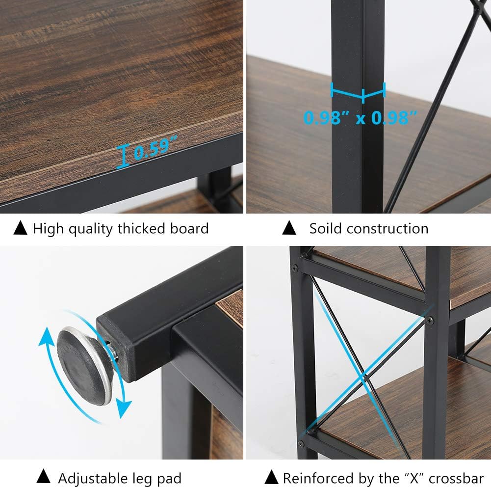 Étagère d'angle Industrielle à 12 Niveaux, Étagère de Rangement à 9 Cubes, meuble etagere, 5