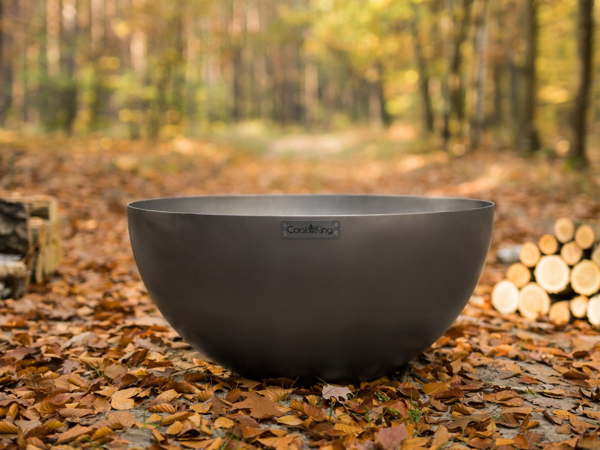 Cook King DALLAS – Brasero en acier Ø 85 cm — mise en situation